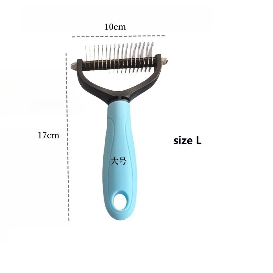 Professional Pet Deshedding Brush Dog Hair Remover Pet Fur Knot Cutter Puppy Cat Comb Brushes Dogs Grooming Shedding Supplies