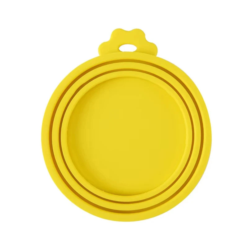 Reusable Pet Food Can Cover and Spoon Portable Dogs Cat Storage Tin Cap Lid Seal Cover Health Pet Supplies Pet Silicone Lids Can