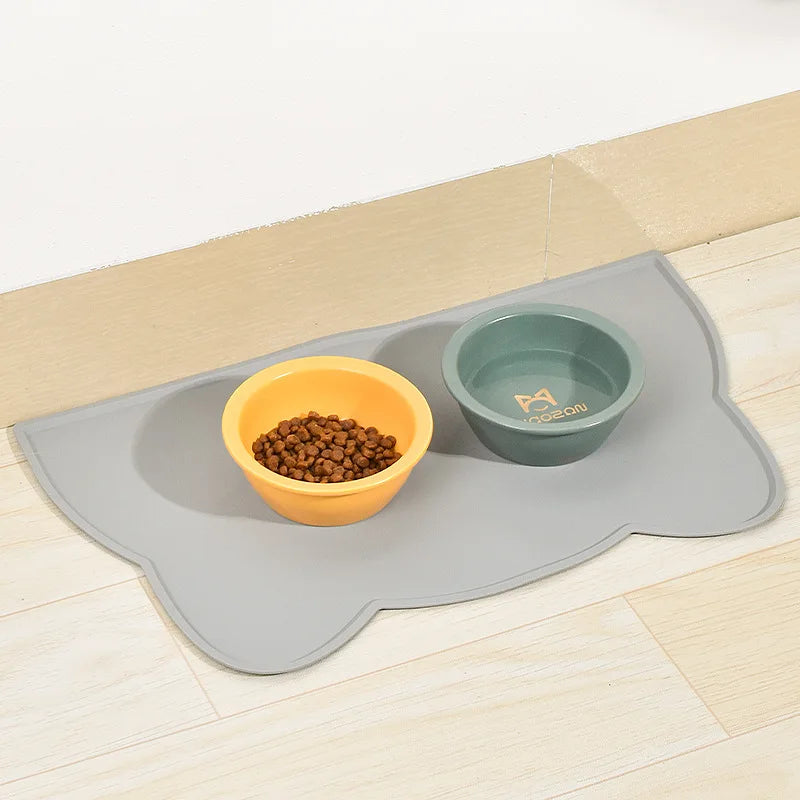 Silicone Pet Food Mat for Dog Cat Waterproof Pet Feeding Mat Non Slip Puppy Cat Food Mat Dog Water Bowl Pad Pet Supplies