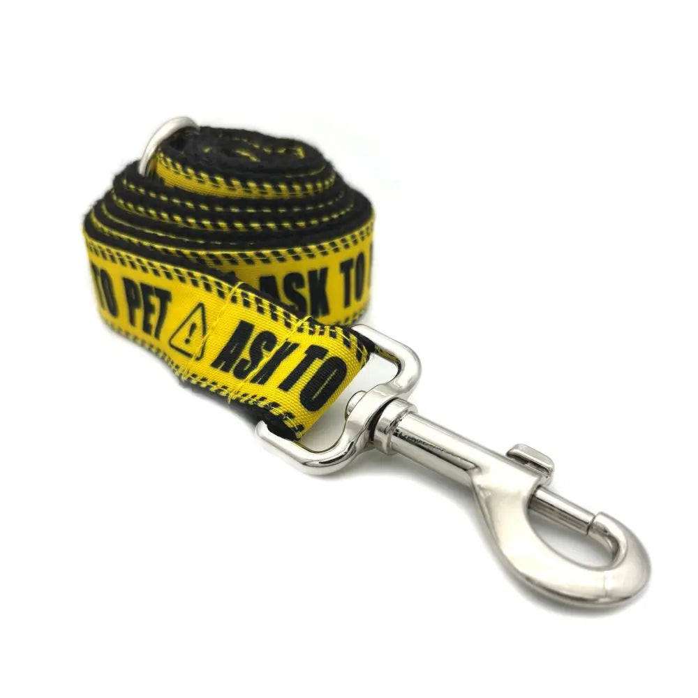 Personalized Pet Collar Warning Sign DO NOT PET I Need Space Custom Puppy Cat Name ID Tag Adjustable Basic Dog Collars