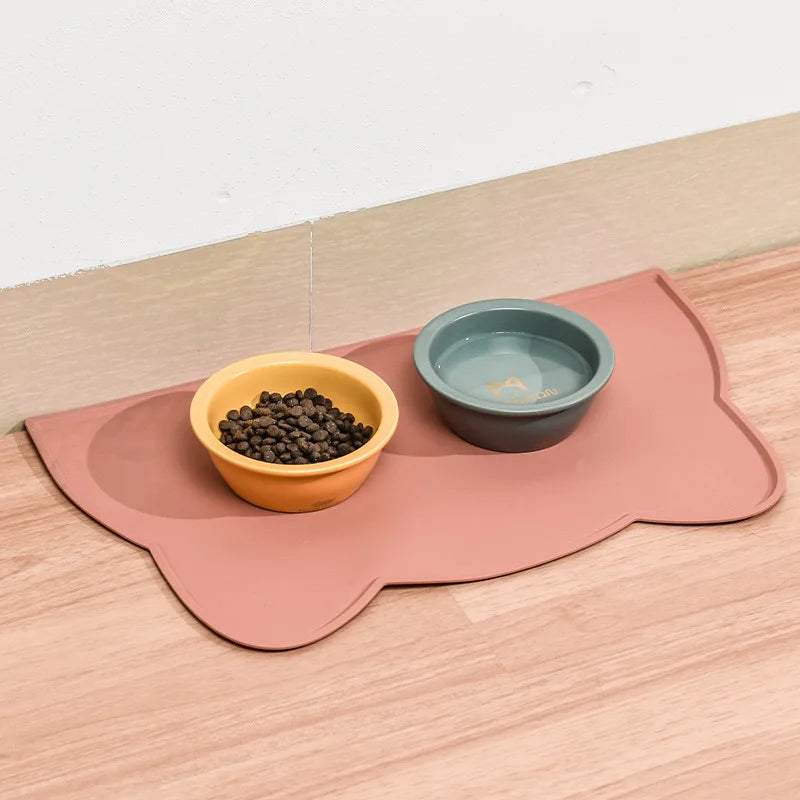 Silicone Pet Food Mat for Dog Cat Waterproof Pet Feeding Mat Non Slip Puppy Cat Food Mat Dog Water Bowl Pad Pet Supplies