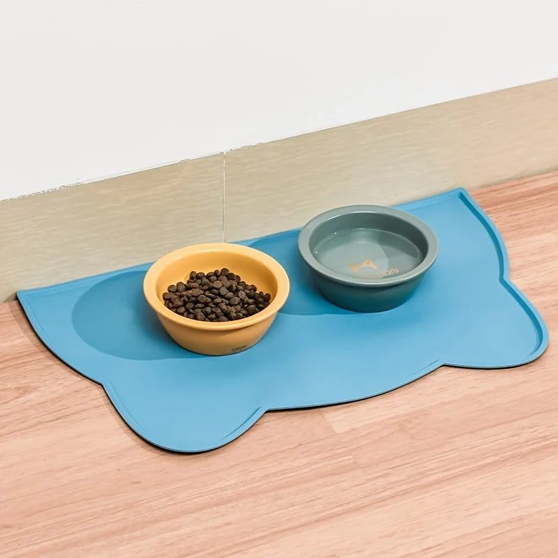 Silicone Pet Food Mat for Dog Cat Waterproof Pet Feeding Mat Non Slip Puppy Cat Food Mat Dog Water Bowl Pad Pet Supplies