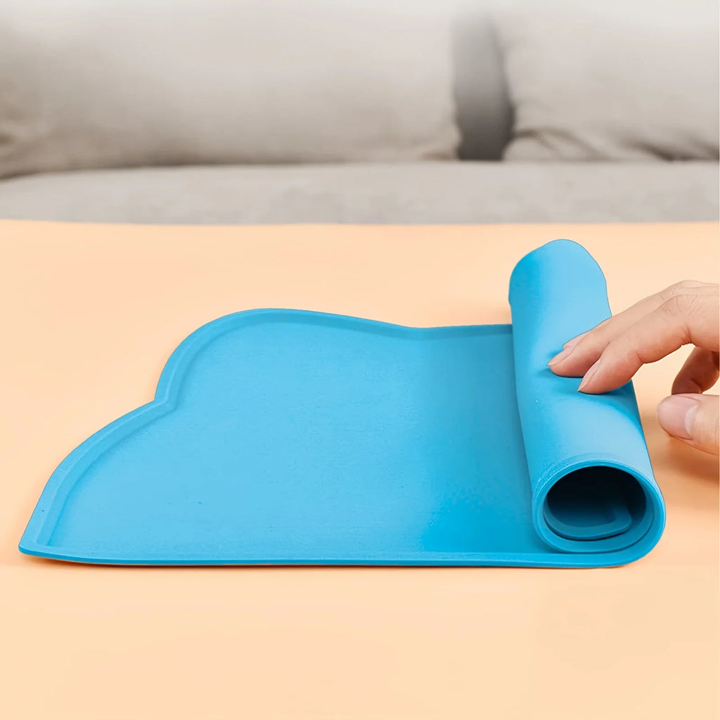 Silicone Pet Food Mat for Dog Cat Waterproof Pet Feeding Mat Non Slip Puppy Cat Food Mat Dog Water Bowl Pad Pet Supplies